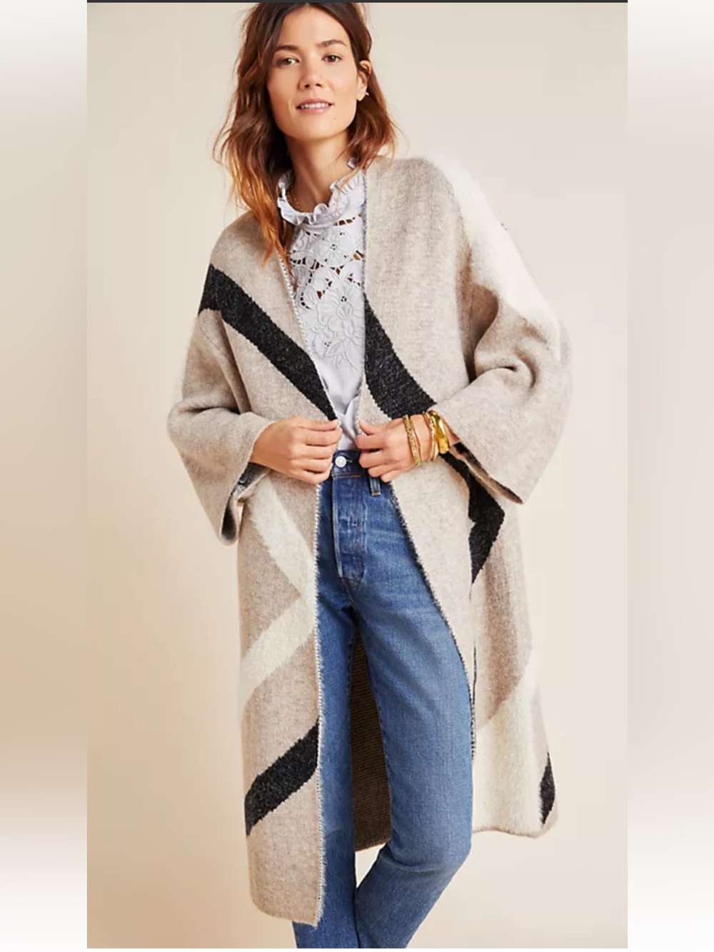Anthropologie Akemi & Kin Antonia Sweater Coat size L